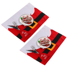 Herbruikbare placemats voor seizoensgebonden tafeldecoratie, met rood kerstmanriemthema en eenvoudige onderhoudsinstructies voor thuis of in een