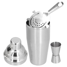 Cocktail-Shaker-Set aus Edelstahl, professionelles Barkeeper-Set, große Kapazität, spiegelnde Oberfläche, rostfrei, auslaufsicher, mit