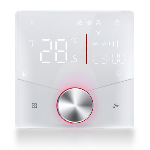 Wireless AC Thermostat with 5+2 Day Program 6 Periods White Easy Install 2