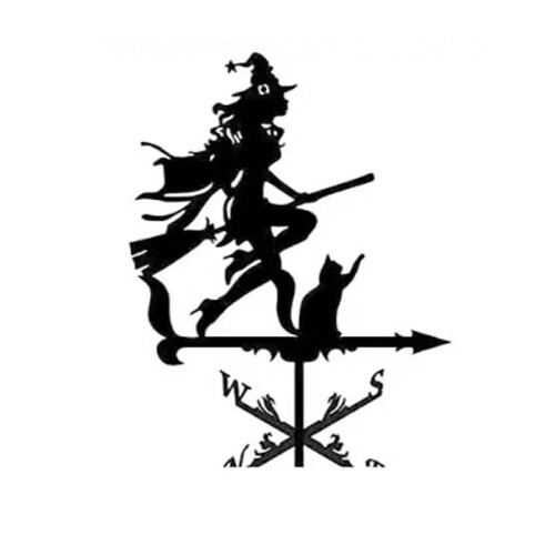 Vintage Weathervane, Εντυπωσιακό Διακοσμητικό Γλυπτό με Ζωντανές Γραμμές που Ανυψώνουν