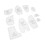 Acrylic Sewing Pattern Kit 10 pcs for Memory Bear Making 15 Inch Dolls 1
