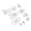 Acrylic Sewing Pattern Kit 10 pcs for Memory Bear Making 15 Inch Dolls 13