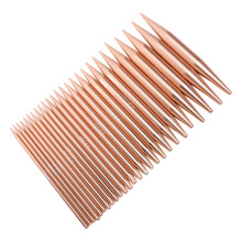 26Pcs Rose Gold Circular Knitting Needles Set, 3.0-10.0mm with Cables