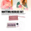 Purple Interchangeable Circular Knitting Needle Set 3.0-6.0mm 4