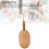 Egg Shaped Darning Tool with Crochet Hook, Beech Wood, 8x3.7cm 3