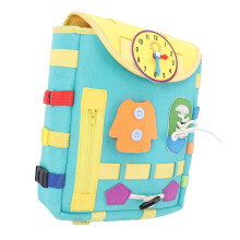 Cyan Filz-Kleinkind-Rucksack 30 x 32 cm mit Schnallen