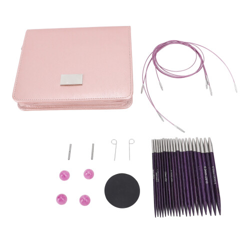 10 Pairs Interchangeable Circular Knitting Needles Set 3.0-6.5mm 2