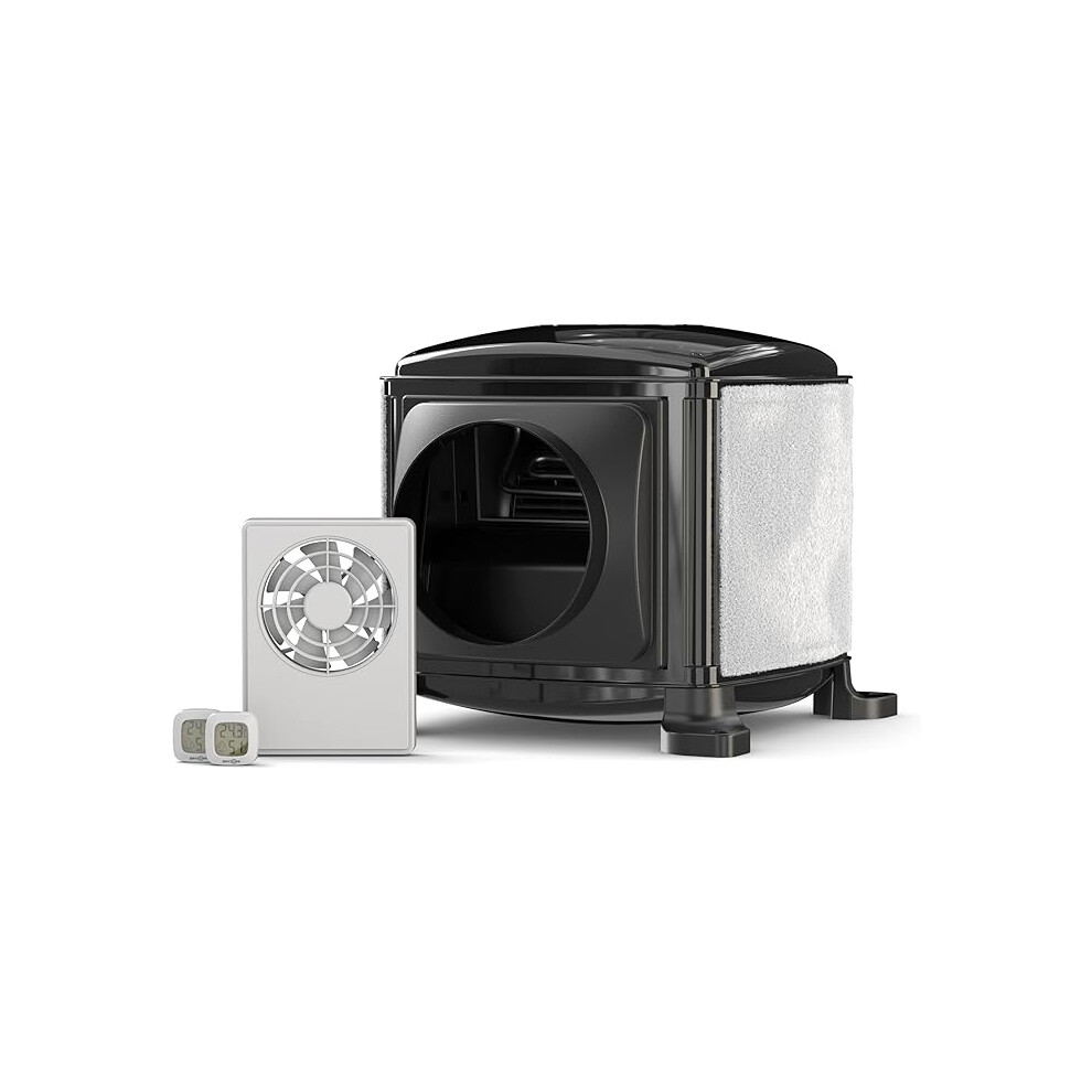 Dryzone Active Ventilation Bundle, Loft Cube Piv Unit With Heater, Dmev Continuous Extractor Fan, Digital Hygrometers For House 5061079800187