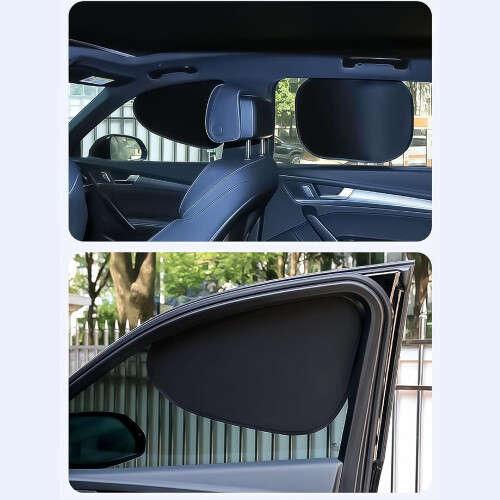 Car Window Sun Shades, Breathable Spandex UVR Blocking AntiMosquito, Full Coverage 1