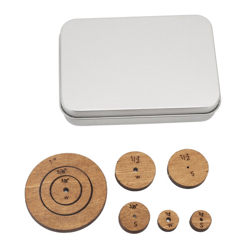 Basswood Circle Ruler Quilting Template for Fabric Sewing, Multi-Functional 1