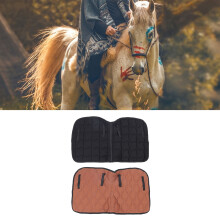 Breathable Saddle Pad for Horses 98x57cm Comfortable Jumping Riding Equipment Black Coffee