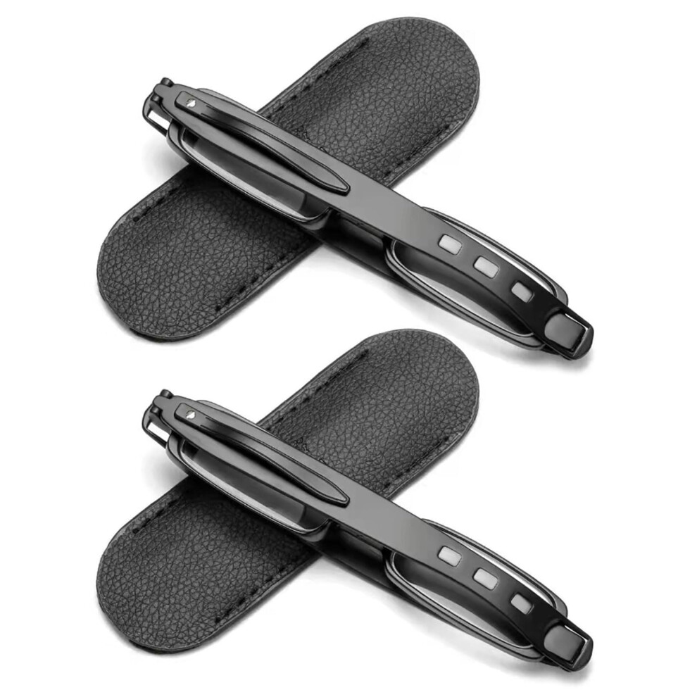 Black Reading Glasses 2Pack Portable Folding Unisex Slim Lightweight 360Degree Readers Eyeglasses 2.0X Magnification