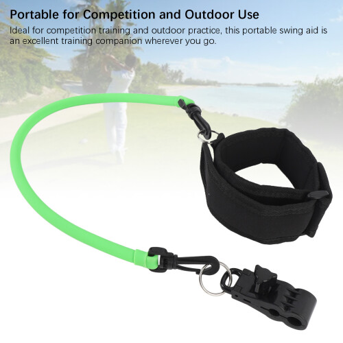 Rubber Swing Trainer Posture Correction Belt Green for Outdoor Practice 2