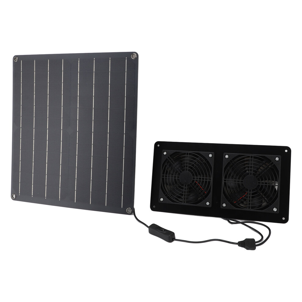 Solar Exhaust Fan Kit 12V 20W With Switchï¼36X33cm, 152.6Cfm 4601364246637