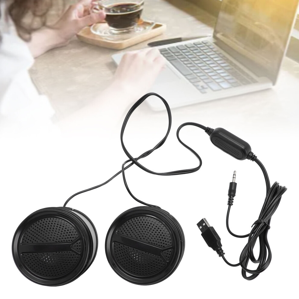 Wired Usb 2.0 Small Computer Speaker 3W Stereo With Volume Control 8411364245952