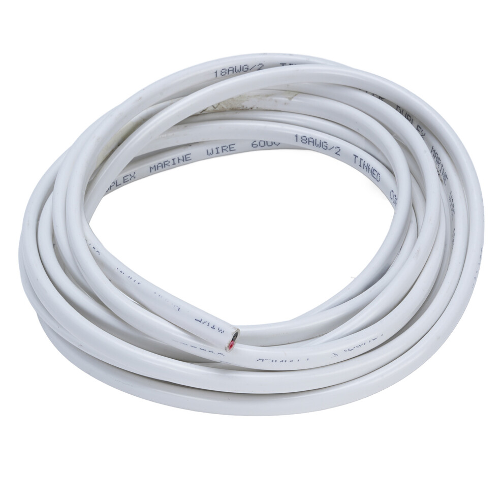 10Ft 18 Gauge Marine Wire 2 Core Twisted Insulated 600V Ul-Certified Waterproof 8431364246537
