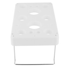 White Plastic Piping Bag Holder Stand Shelf for Cake Decoration, 29.2*18*12 cm