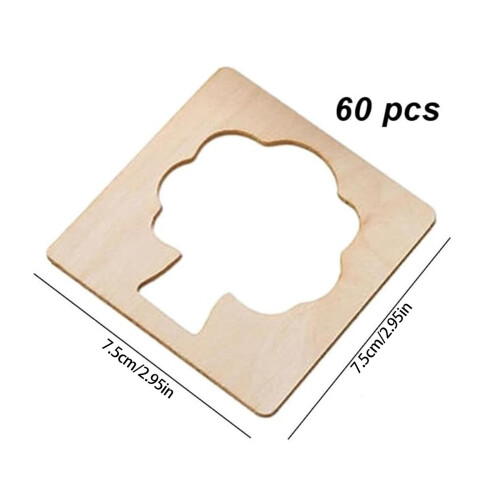 Pochoirs de dessin réutilisables 2.95x2.95 pouces, 60 pièces, 2