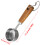 Cuillère doseuse en acier avec manche en bois 14ML-plaqué or 4