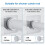 Supports de tringle à rideau de bain adhésifs, Construction en 7