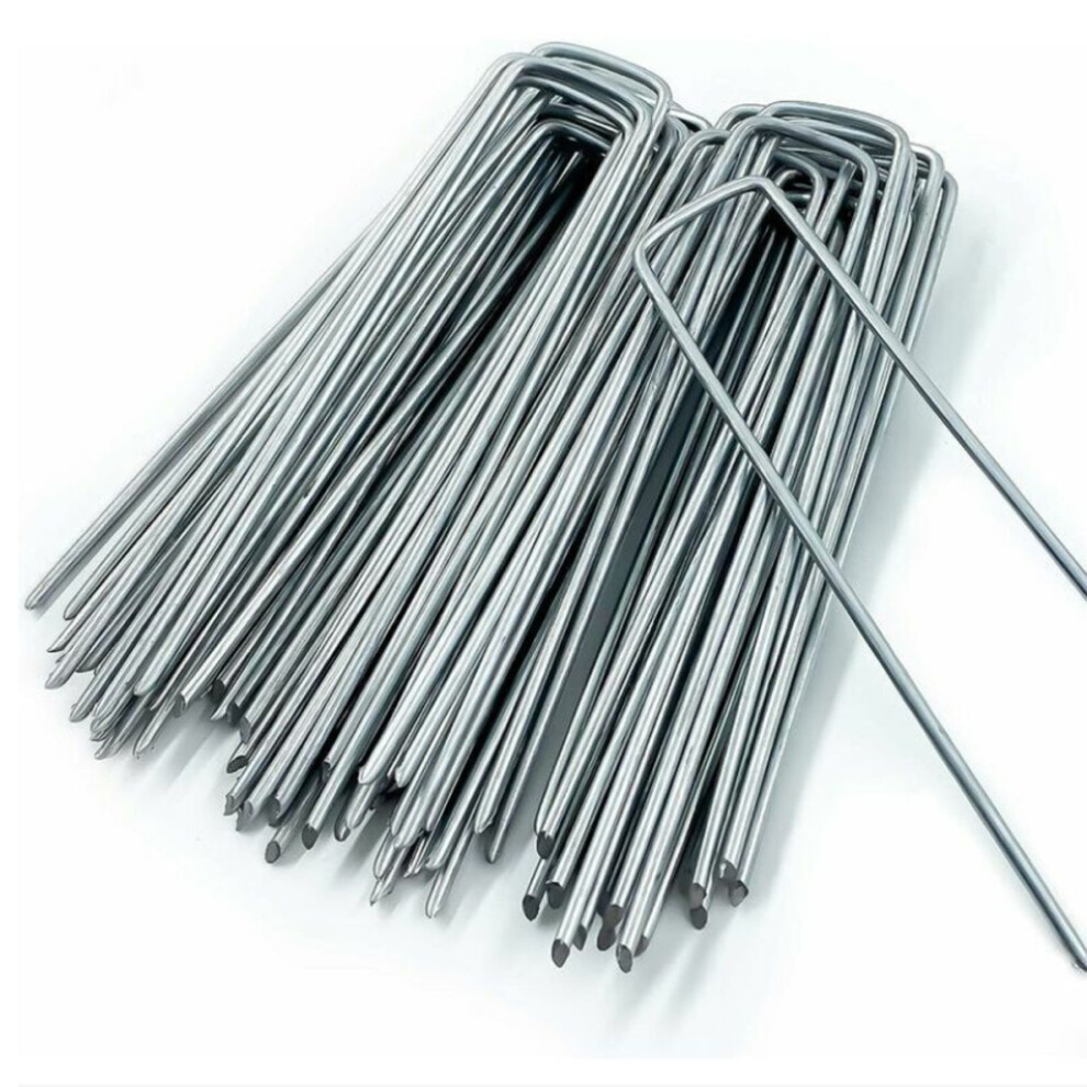 Landscape Staples - Your Ultimate Companion For Yard And Garden Projects, Hot-Dip Galvanized Steel Tent Stakes, Garden Stakes For Securing Mulch Cloth 9094122768383