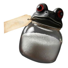 Pot à épices en forme de grenouille, élégant, fait à la main,