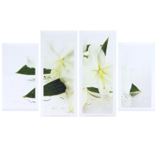 Quadro em tela emoldurado para decoração de casa, elegante decoração de parede em tela impressa em HD com estampa floral e cores vibrantes,