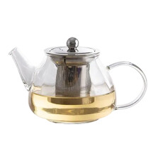 Filtro extraíble, infusor de malla fina, materiales de alta calidad, tetera de vidrio para té floreciente y de hojas sueltas, fácil de limpiar,