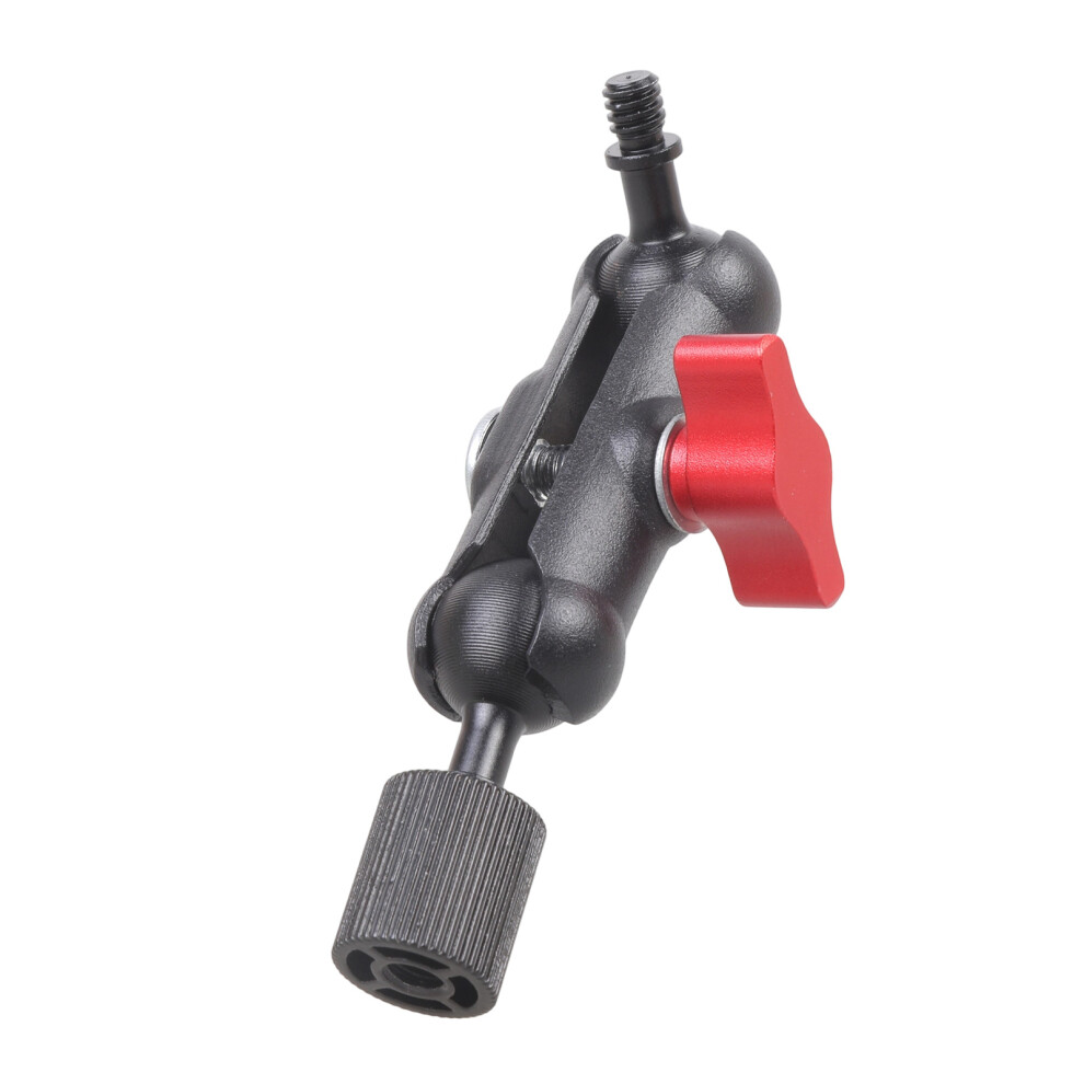 Iron Clamp Ball Head Clamp 1/4Inch Male To Female- Color Red 7754000522460