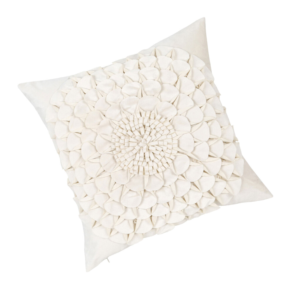 Polyester Velvets Florals Pillow Cover for Beautiful and-White