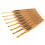8Pcs Crochet Hook Knitting Tools Aluminum Ergonomic Sweater Needles Brown Plastic Handle 3