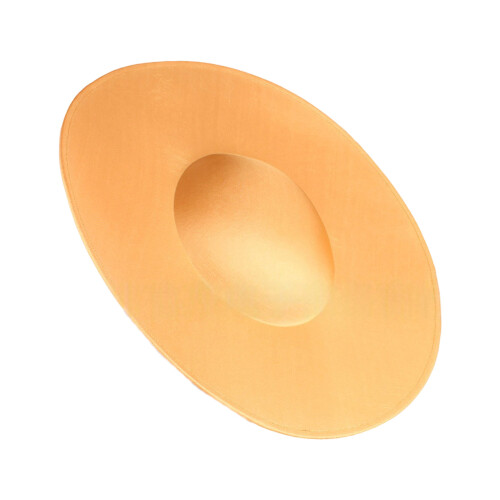Smooth Sateen Dress Hat Comfortable Hat for Parties-Gold