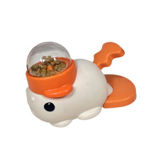 Fish Press Activated Pet Dispenser For Dogs White Press Interactive Indoor Exercise