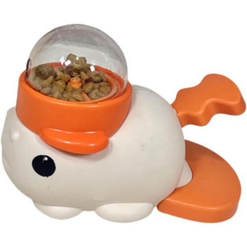 Fish Press Activated Pet  Dispenser For Dogs White Press Interactive Indoor Exercise 1