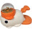 Fish Press Activated Pet  Dispenser For Dogs White Press Interactive Indoor Exercise 3