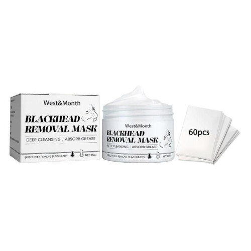 3 Sets Blackhead Remover Mask with 60pcs Strips, Remove Black Heads Face Black Head Remover