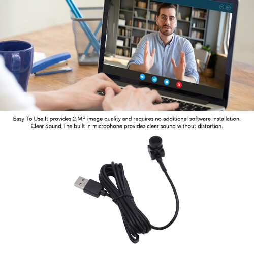 Center-Webcam 2 MP 1080p kompakte schwarze USB-Kamera 2
