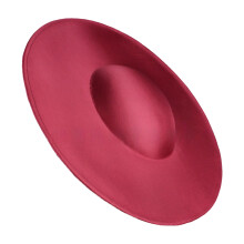 Smooth Sateen Silk Hat For Men Women Highlighting Soft-Claret