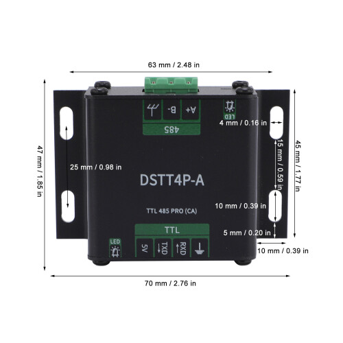 TTL 485 PRO seriell SP3485,2.0 Mbps kompakt Silber 1