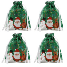 Wunderbar verpackt: Strapazierfähiges PE-Material, festliche Designs, schnell und einfach zu verpackende Weihnachtsgeschenktüten mit