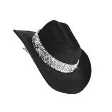 Decorative Miniature Cowgirl Hairband With-Black hairpin style
