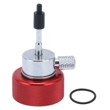 Adaptador de gas reutilizable para tanques de propano con sistema de inyección de aceite de silicona, conector de llenado de airsoft sin fugas, alta