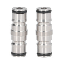Conectores de barril em aço inoxidável para cerveja caseira, com trava de esfera, à prova de vazamentos, para sistemas de fabricação de cerveja