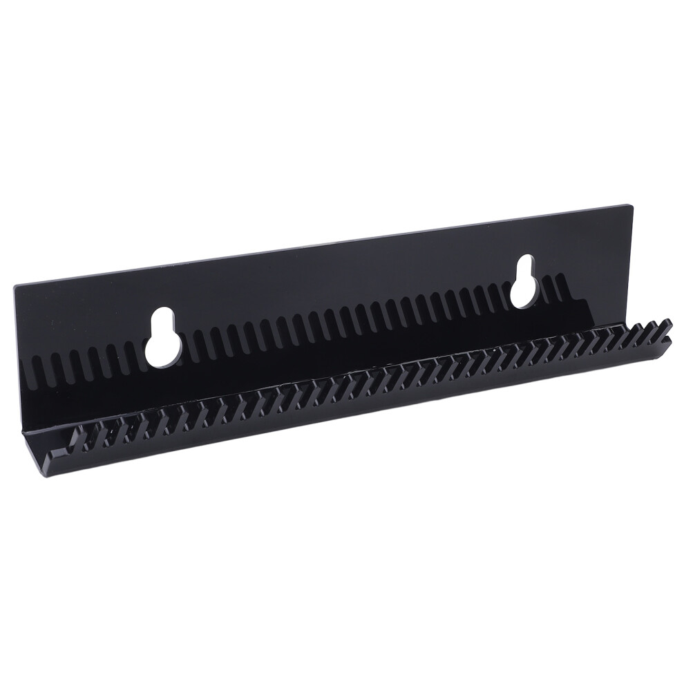 Acrylic Wall Mounted Hair Extension Holder WefT Rack, Black, 29.7x6x2.5cm