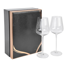 Rotwein-Ballonglas-Set aus kristallklaren Weingläsern im Golden-Richtung-Design, handgefertigt mit feiner Verarbeitung. Exquisites Rotwein-Glas-Set,