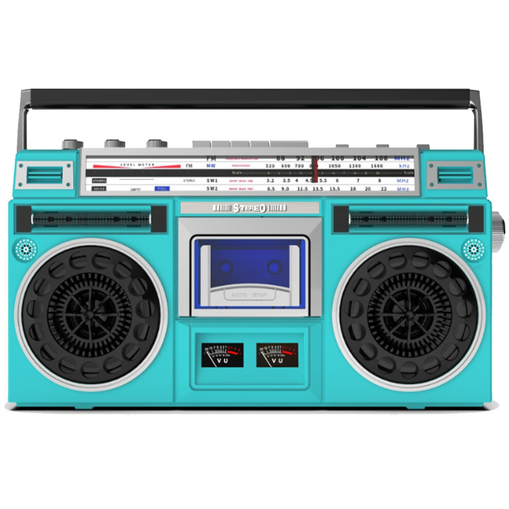 Cassette Player Boombox Portable Tape Player With Sd/Usb/Tf Am/Fm Stereo Radio Mutual Transcription Indoor Green 9339159487877