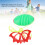 2 Pcs Green Plastic Pull Ball Toy for Parent-Child Interactive Play 4