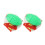 2 Pcs Green Plastic Pull Ball Toy for Parent-Child Interactive Play 2