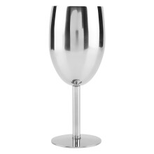 Miljøvennlig glass, lettstelt glass med rustfritt stål av førsteklasses kvalitet og luksuriøs finish, vinglass i rustfritt stål for bærekraftig