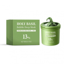 (1pcs) Holy Basils Bubble Deep Mask for Pore Cleansing, Korean Blackhead Removal, Gentle Skin Care for All Skin Types